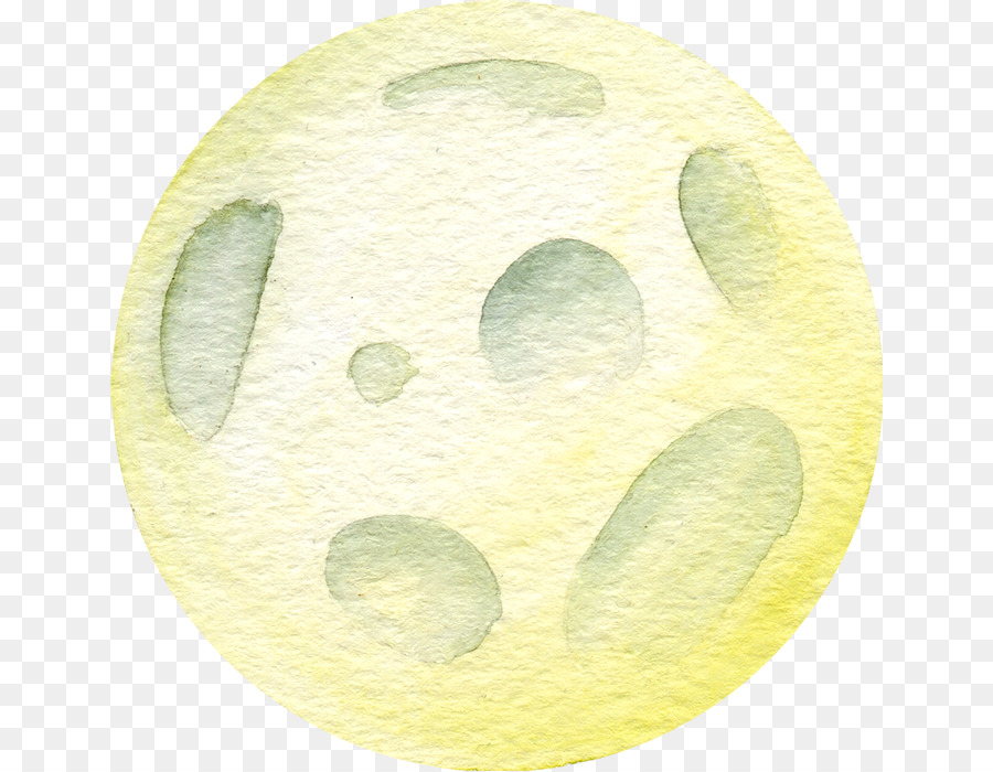 Peinture à L Aquarelle，Lune PNG