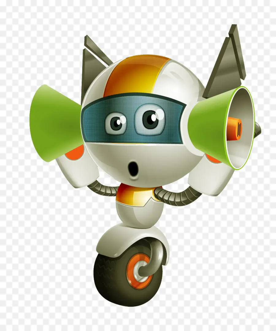 Robot，Mégaphone PNG