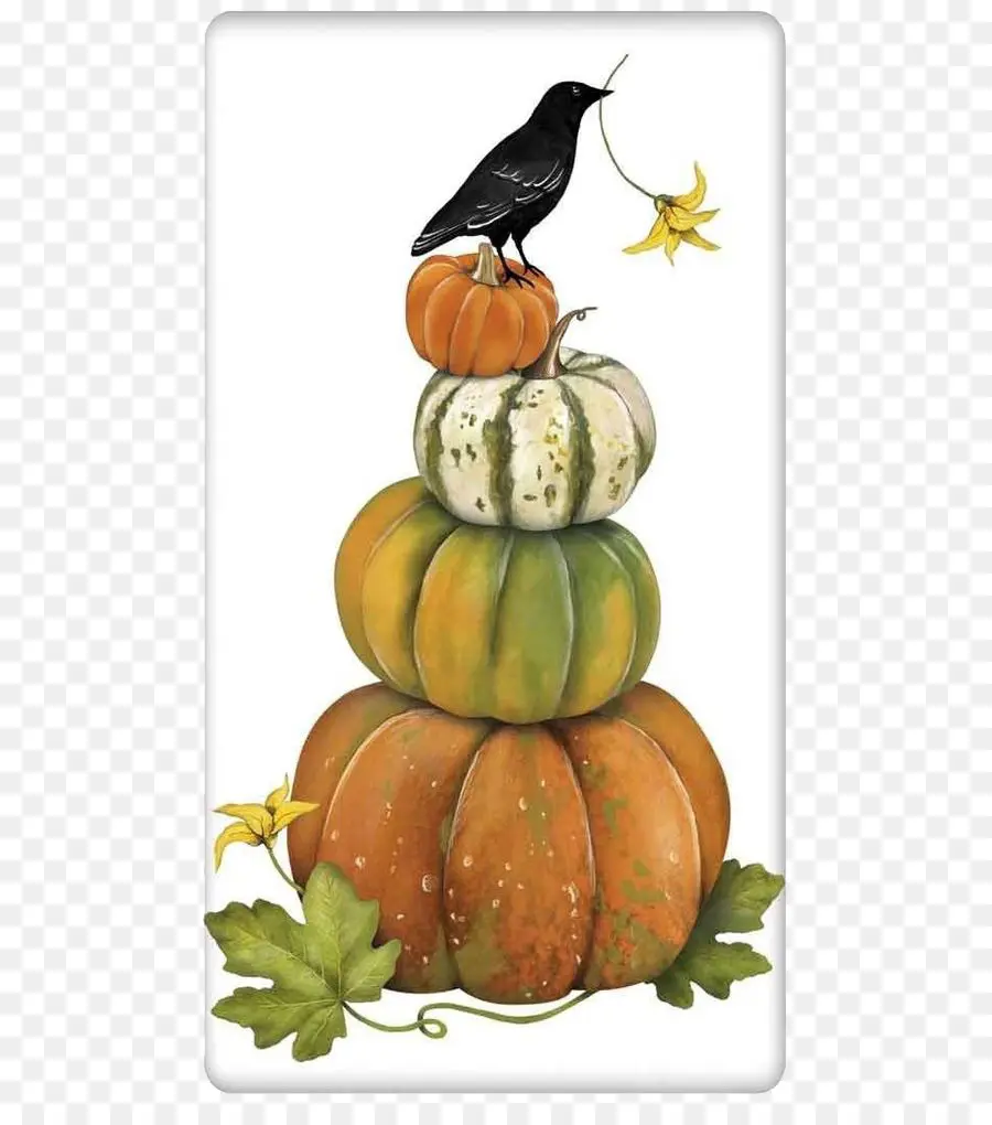 Citrouilles Empilées，Corbeau PNG