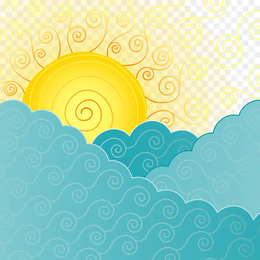 Soleil Et Nuages，Ciel PNG