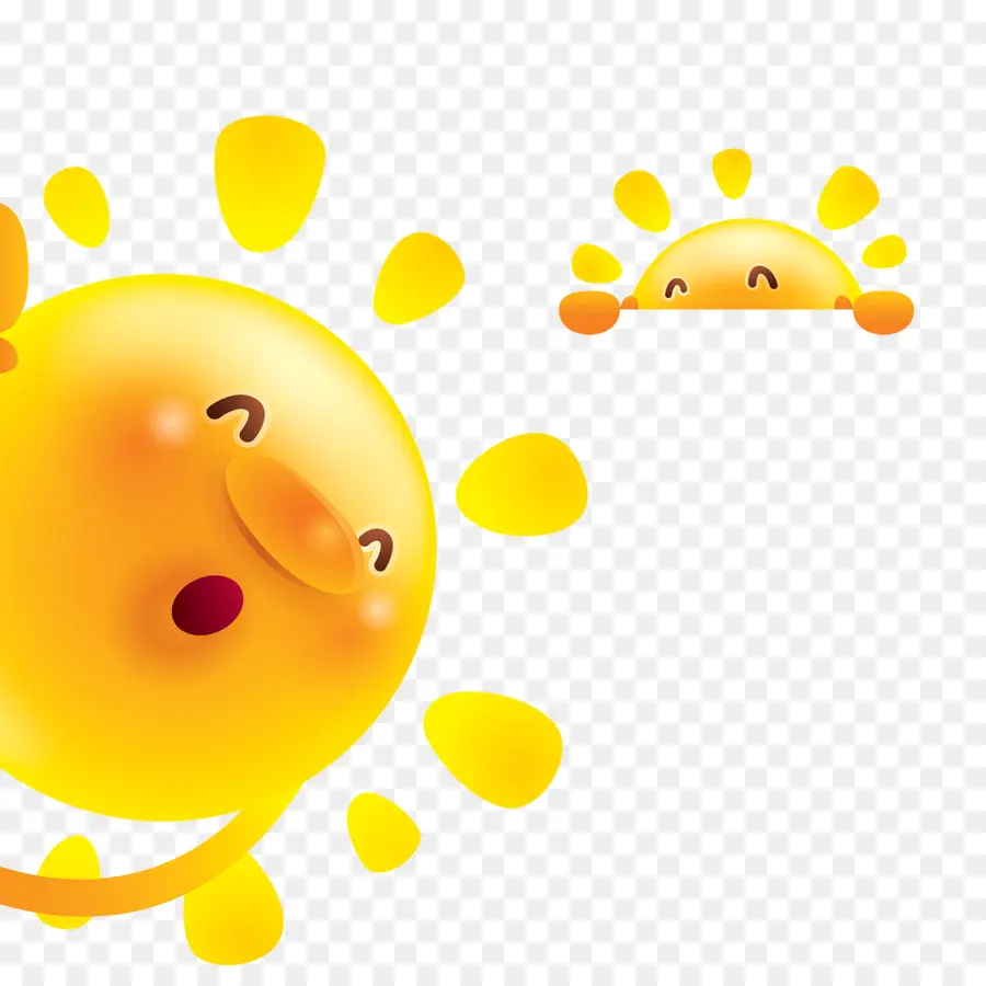 Soleil，Heureux PNG