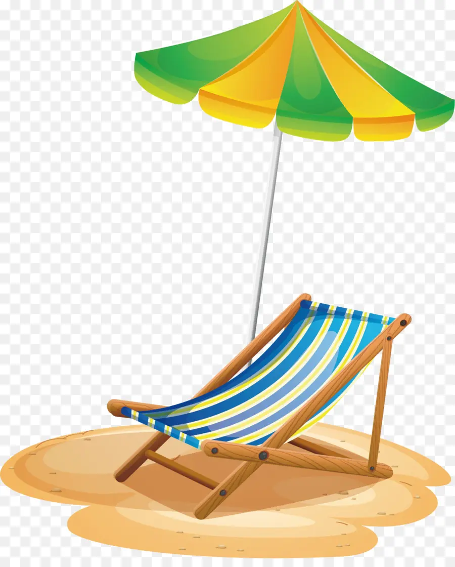 Chaise De Plage，Parapluie PNG