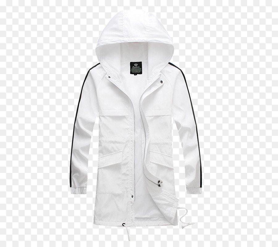 Veste à Capuche Blanche，Veste PNG