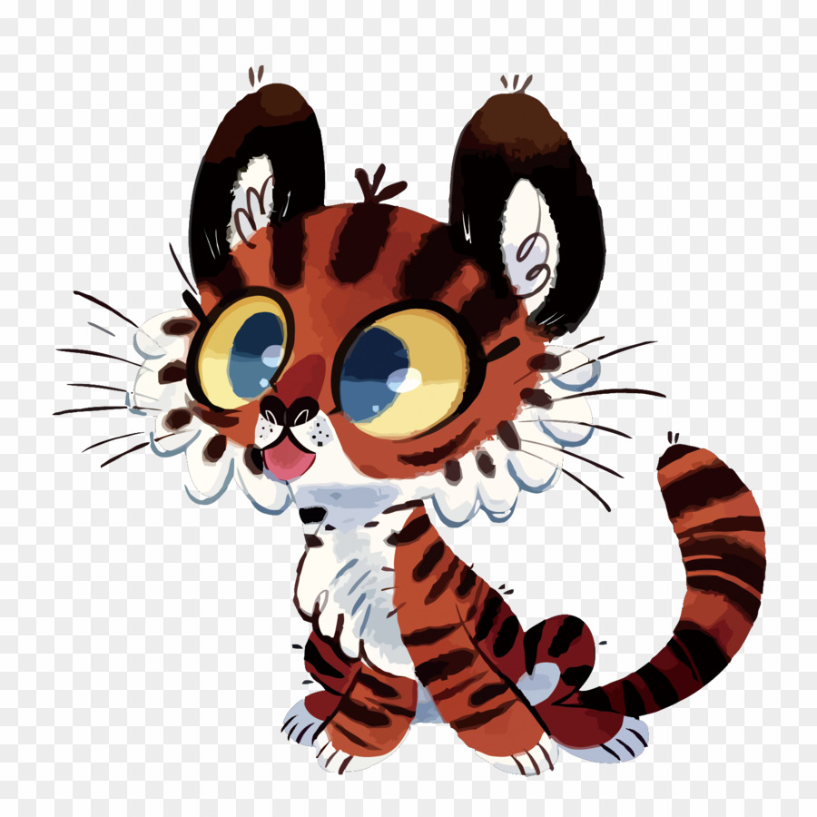 Tigre Mignon，Dessin Animé PNG