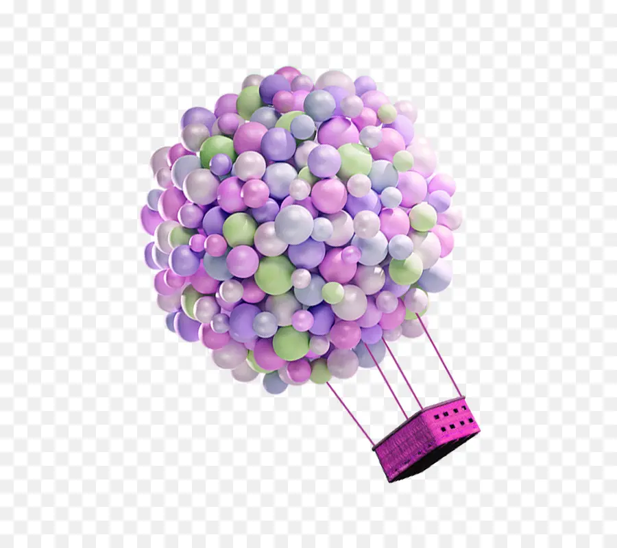 Groupe De Ballons，Panier PNG