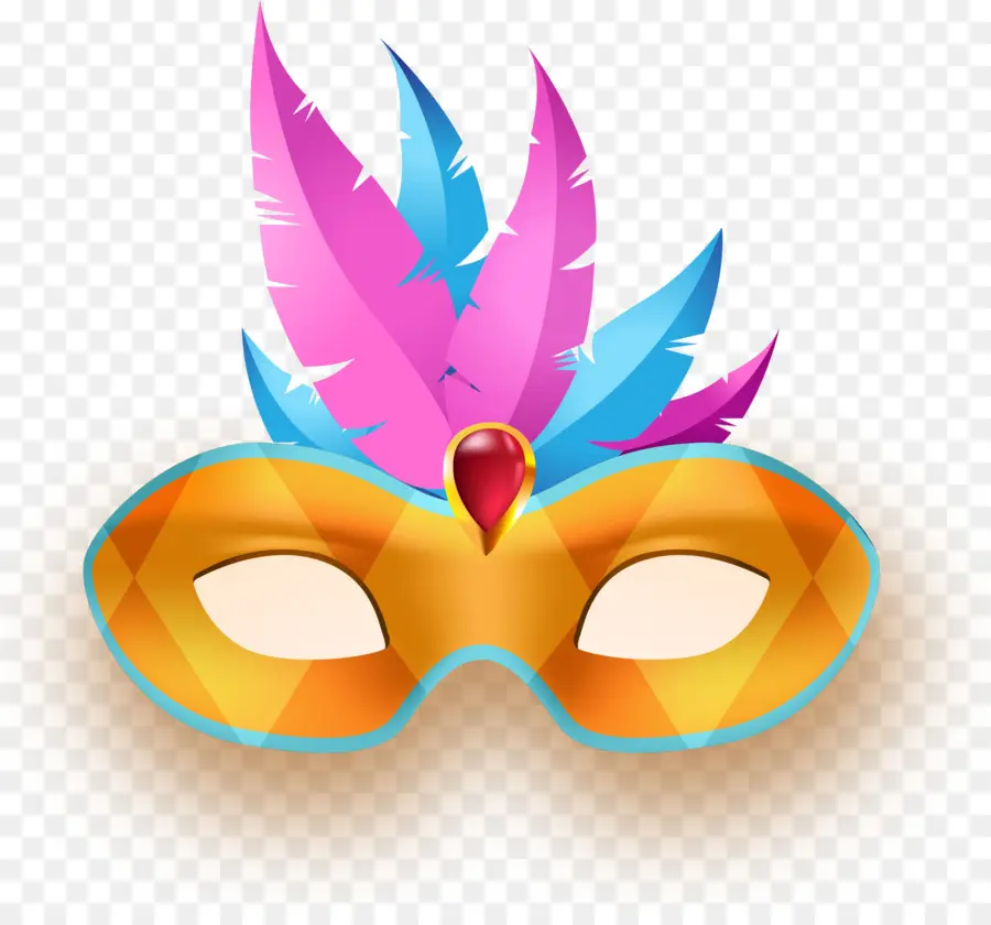 Masque De Carnaval，Plumes PNG