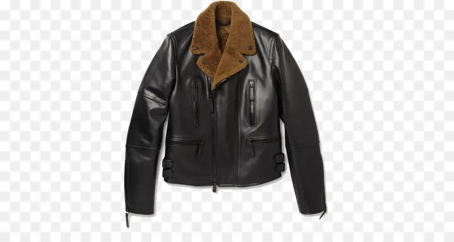 Veste En Cuir Marron，Manteau PNG