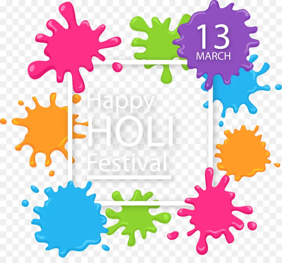 Festival Holi，Couleurs PNG