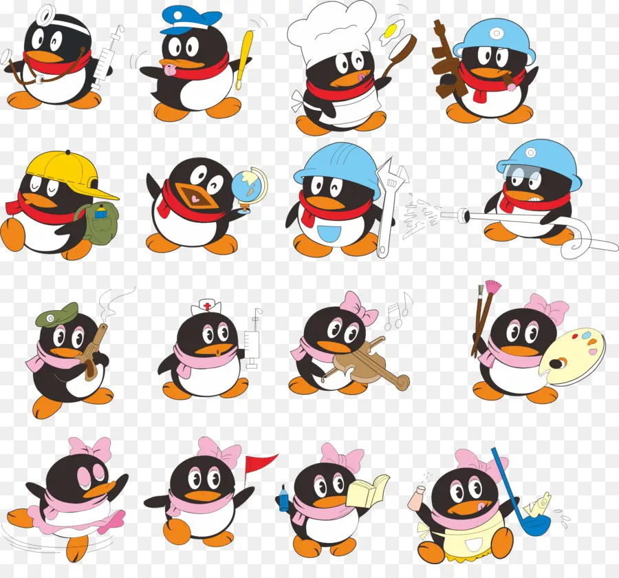 Pingouin，Tencent Qq PNG