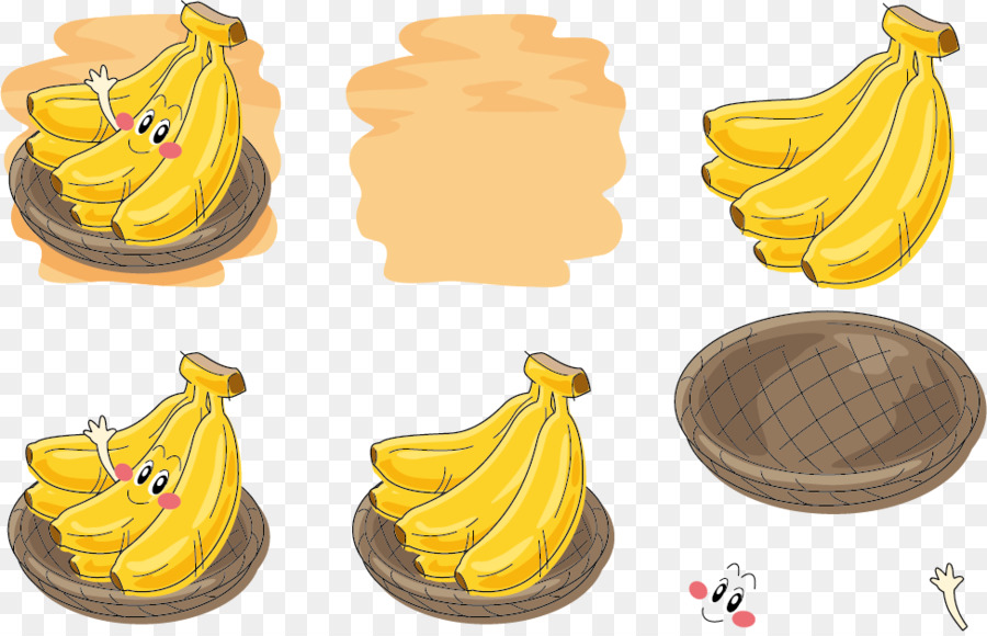 Bananes Dans Le Panier，Jaune PNG