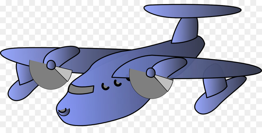 Avion De Dessin Animé Bleu，Avion PNG