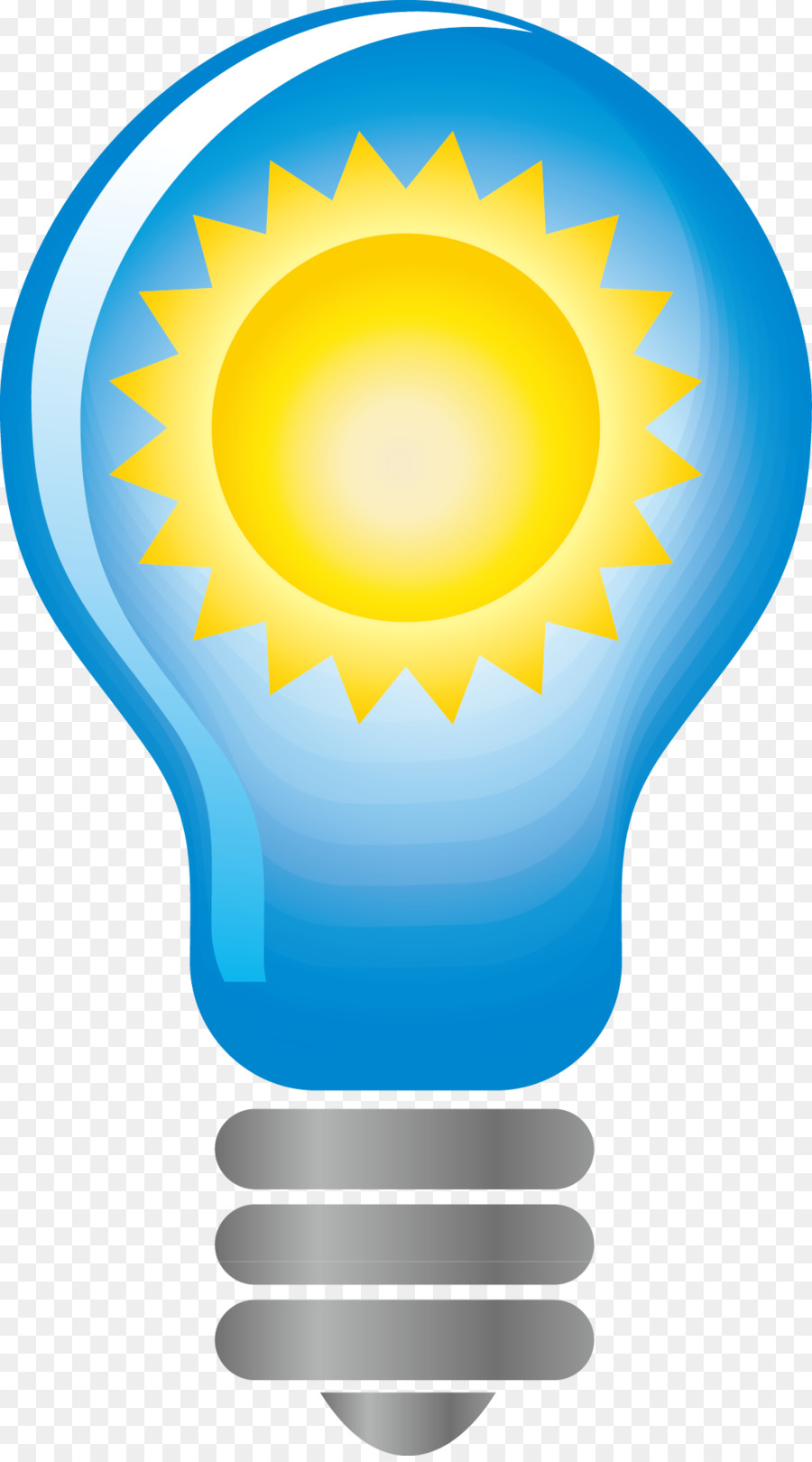 Ampoule Avec Soleil，Énergie PNG