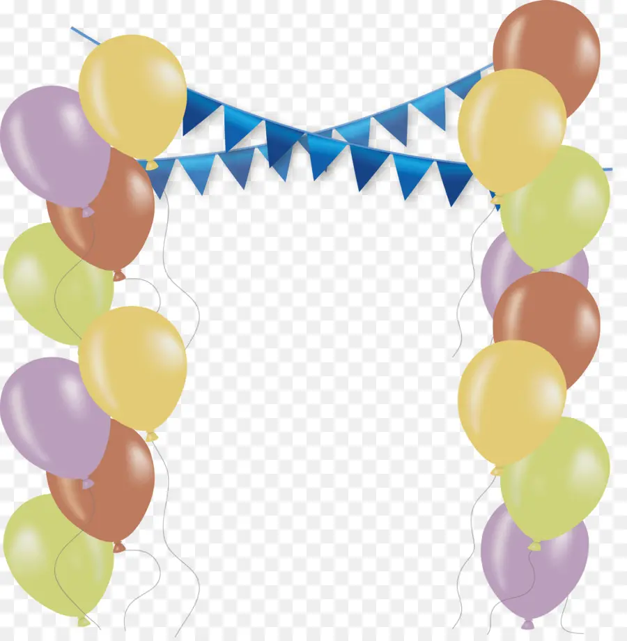 Ballons，Bleu PNG