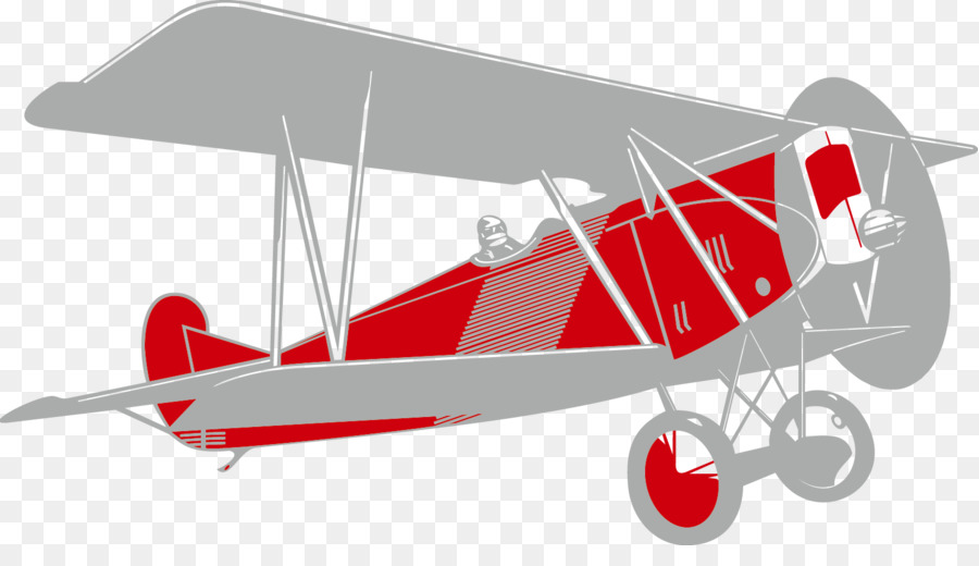 Avion D'époque，Rouge PNG