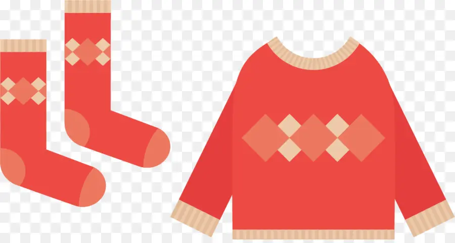 Pull Et Chaussettes Rouges，Chaud PNG