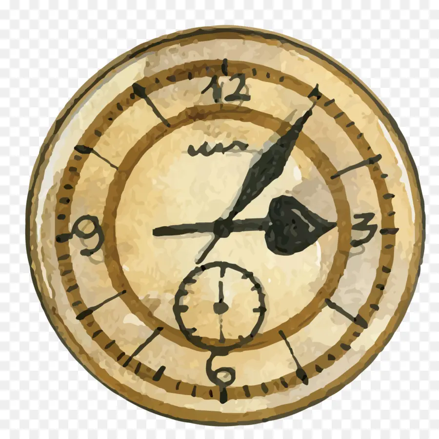 Horloge Vintage，Antique PNG