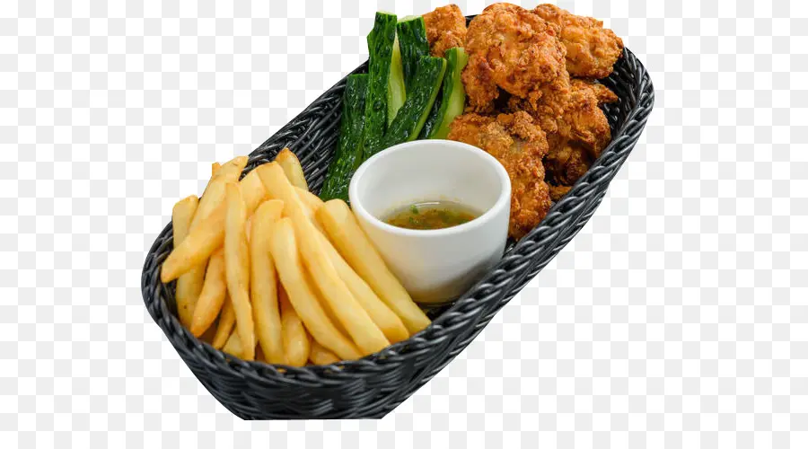 Panier Alimentaire，Frites PNG