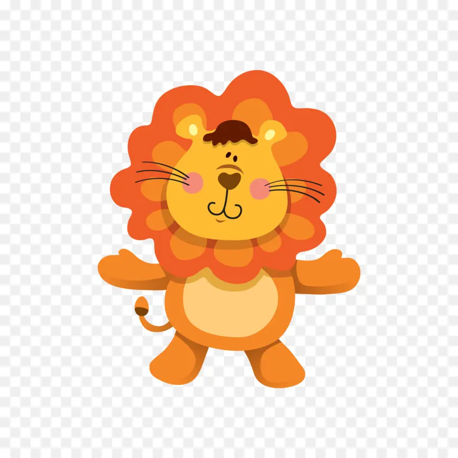 Lion De Dessin Animé，Animal PNG