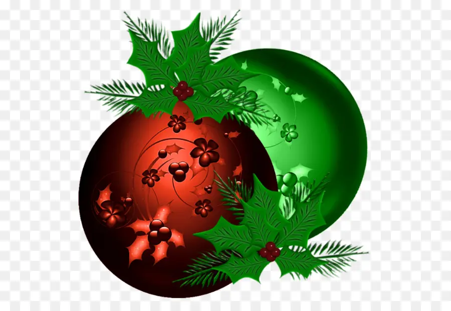 Boules De Noël，Boule Rouge PNG