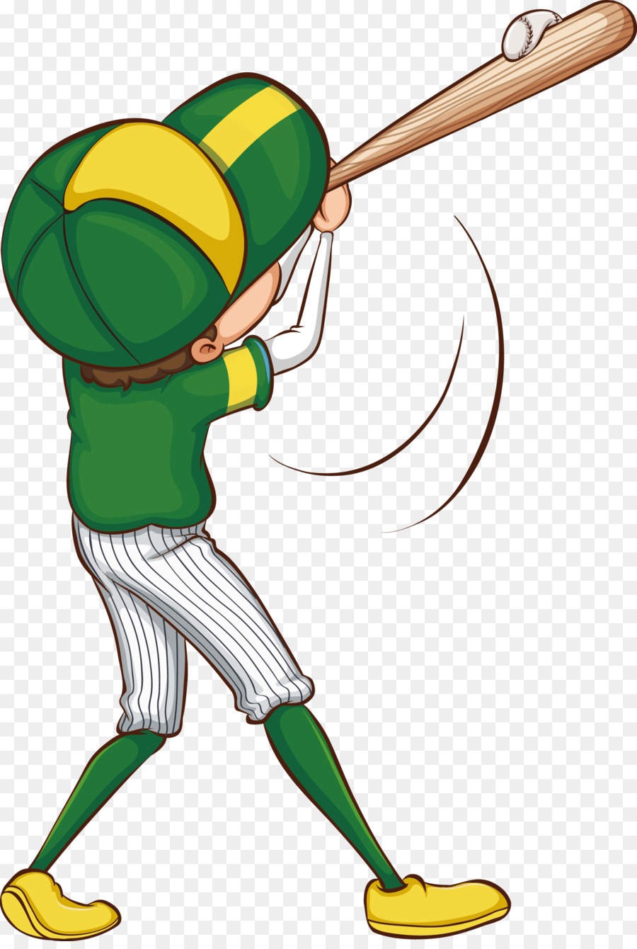 Joueur De Baseball，Uniforme Vert PNG