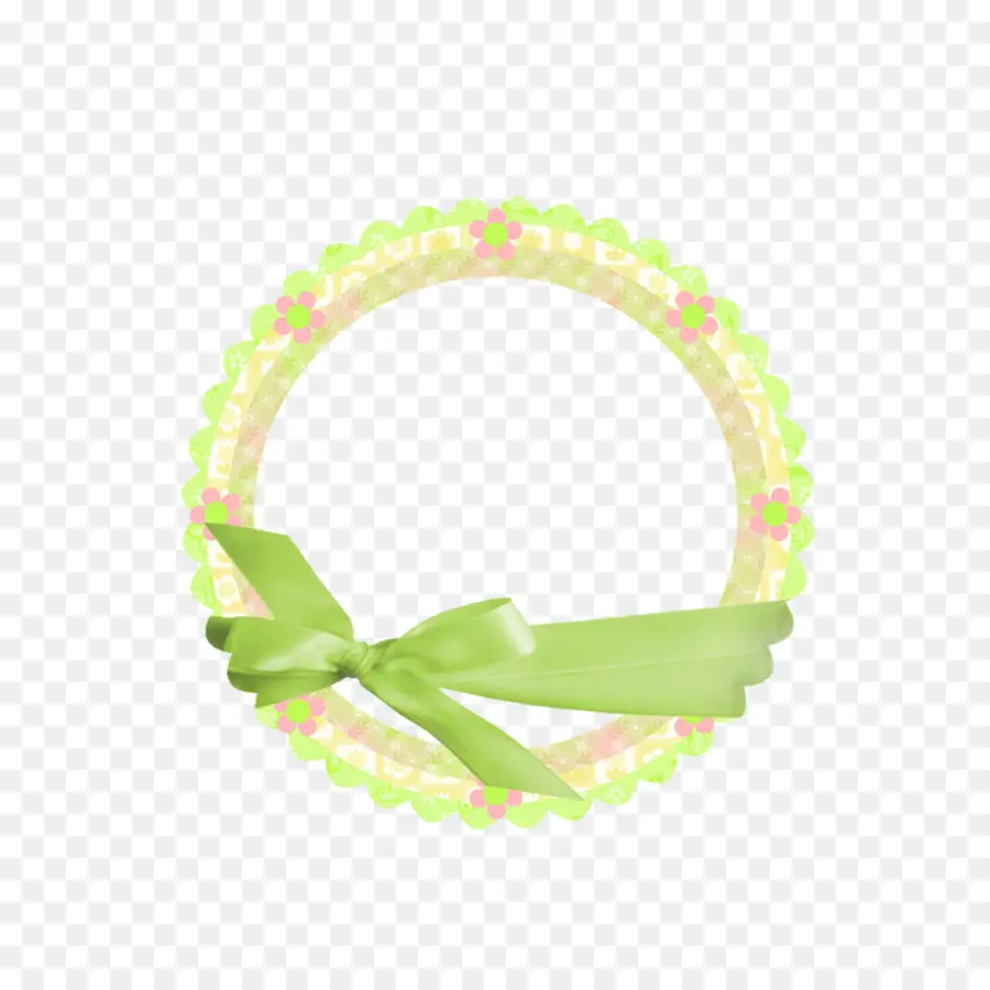 Couronne De Ruban Vert，Arc PNG