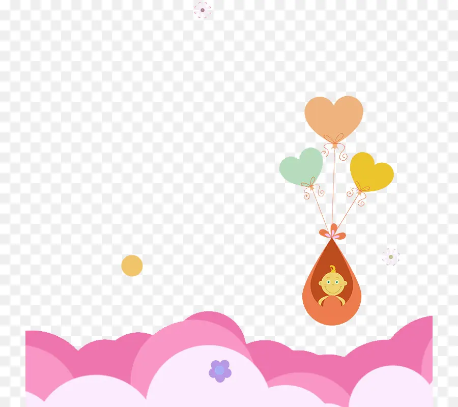 Ballon Et Coeur，Ballon PNG