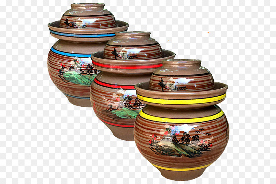 Pots En Céramique Colorés，Poterie PNG