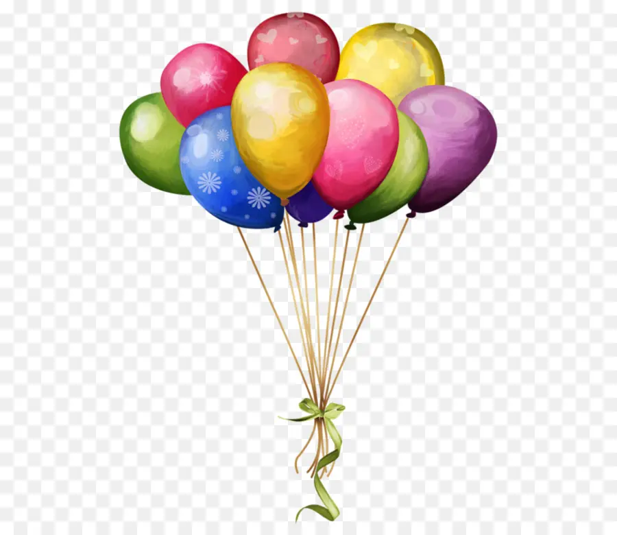 Ballons Et Fleurs，Bouquet PNG