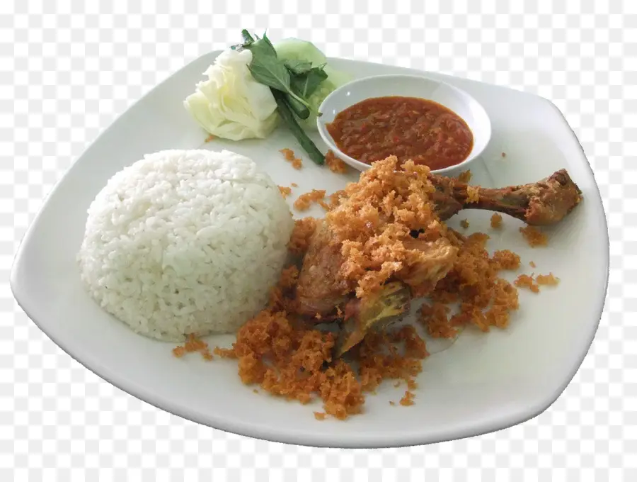 Cuisine Indonésienne，Poulet Frit PNG