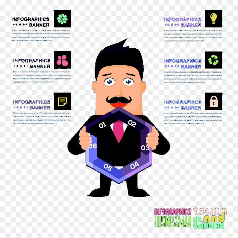 Homme D'affaires，Infographie PNG