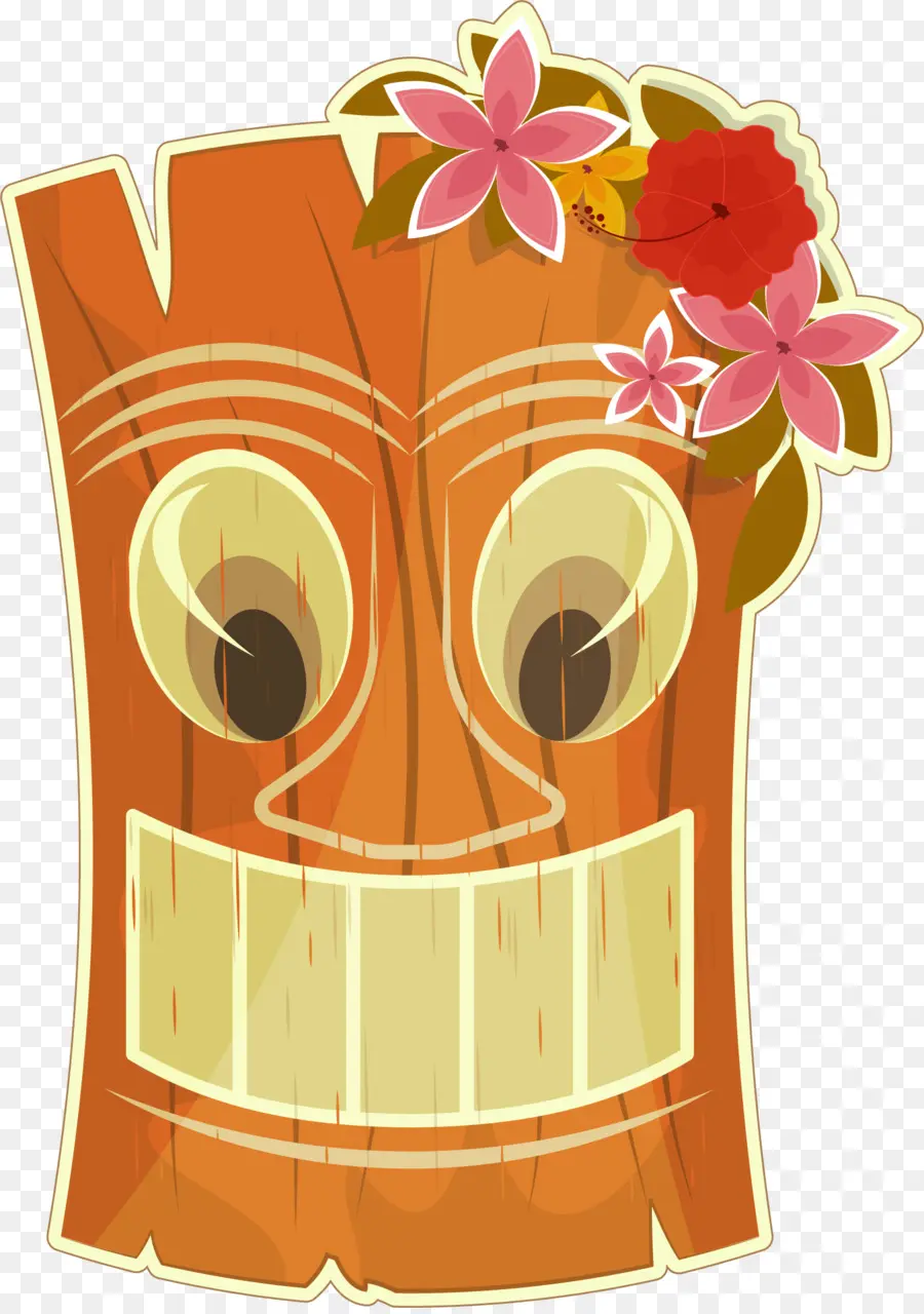 Masque Tiki，En Bois PNG