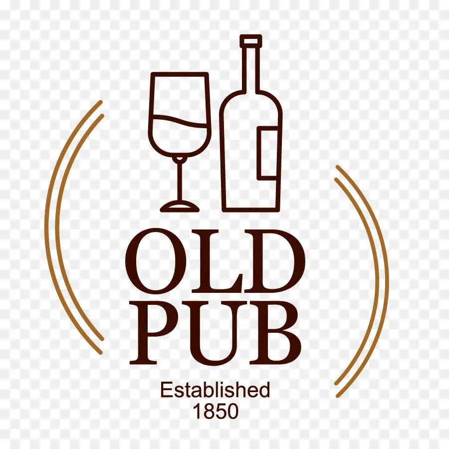 Logo De L'ancien Pub，Vin PNG