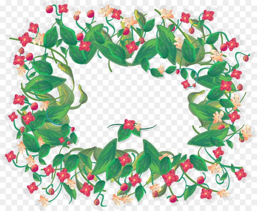 Couronne Florale，Fleurs PNG