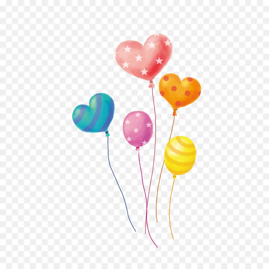 Ballons Coeur，Cœur PNG