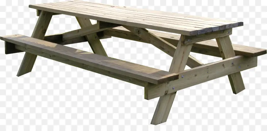 Table De Pique Nique En Bois，Banc PNG