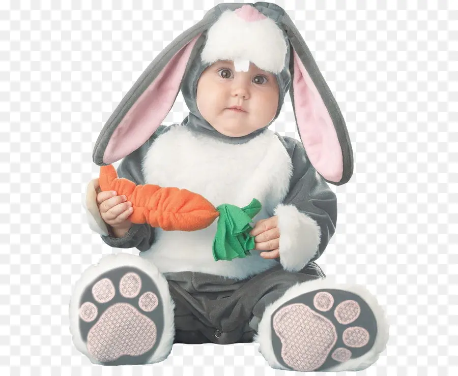 Bébé En Costume De Lapin，Nourrisson PNG