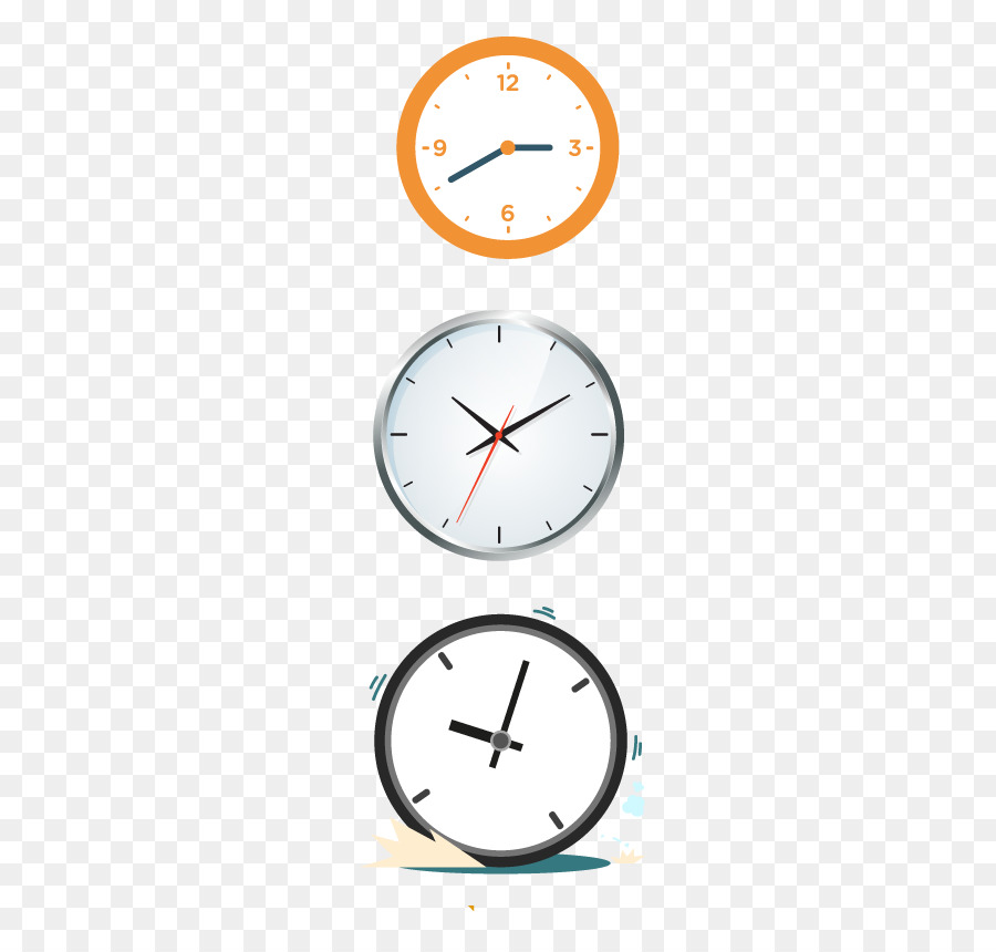 Horloge，Design Plat PNG