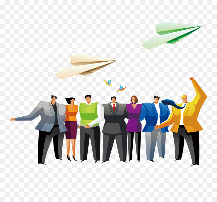 Groupe De Personnes，Avions En Papier PNG