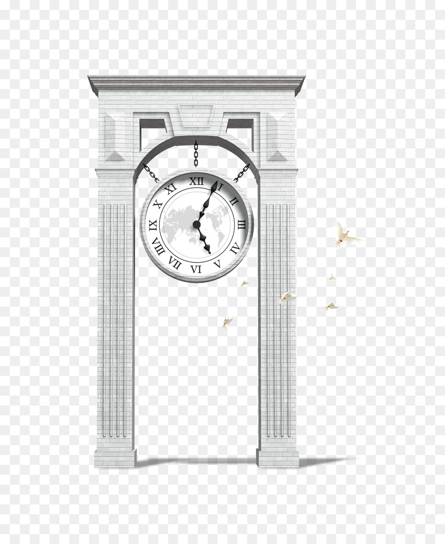 Horloge En Arc，Temps PNG