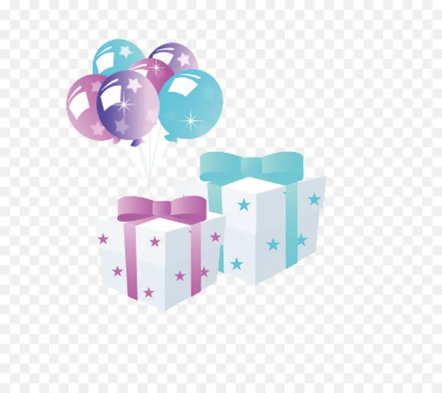 Cadeaux，Ballons PNG