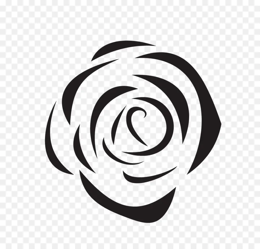 Rose De Plage，Noir Et Blanc PNG