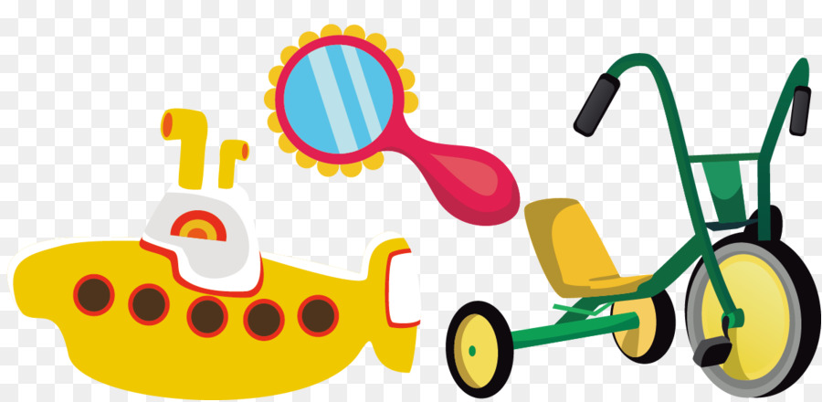 Sous Marin Et Tricycle，Miroir PNG