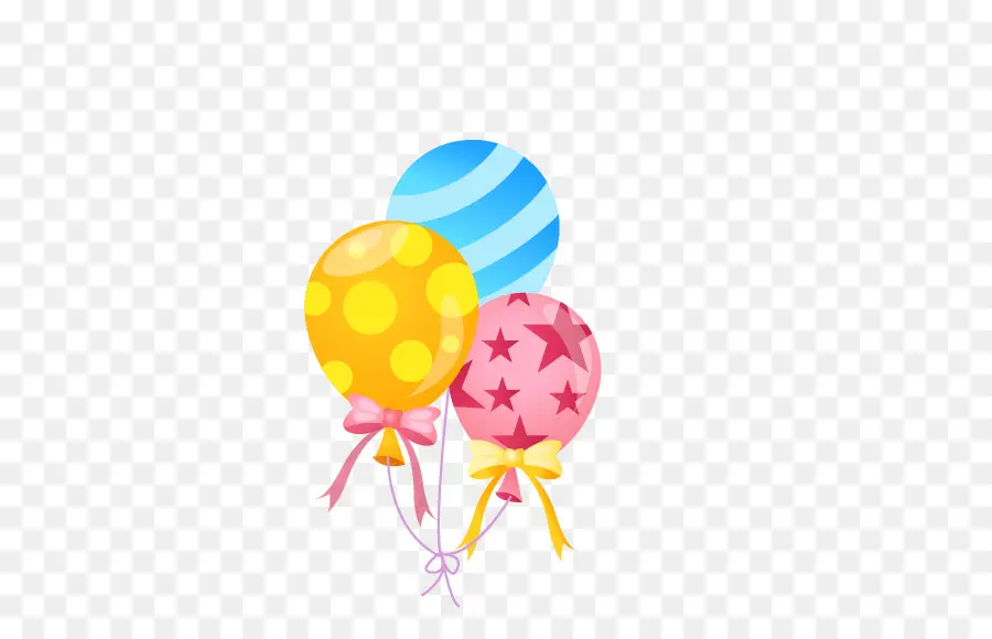 Ballons Colorés，Faire La Fête PNG