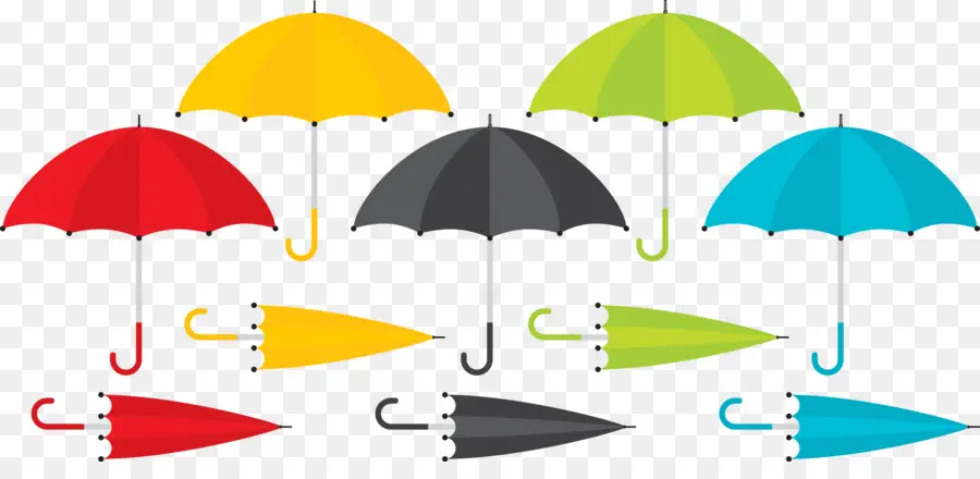 Parapluies，Coloré PNG