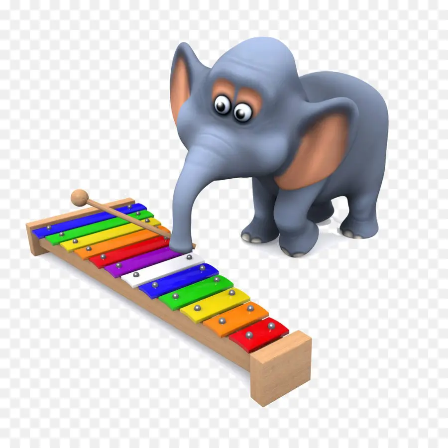 Éléphant，Xylophone PNG