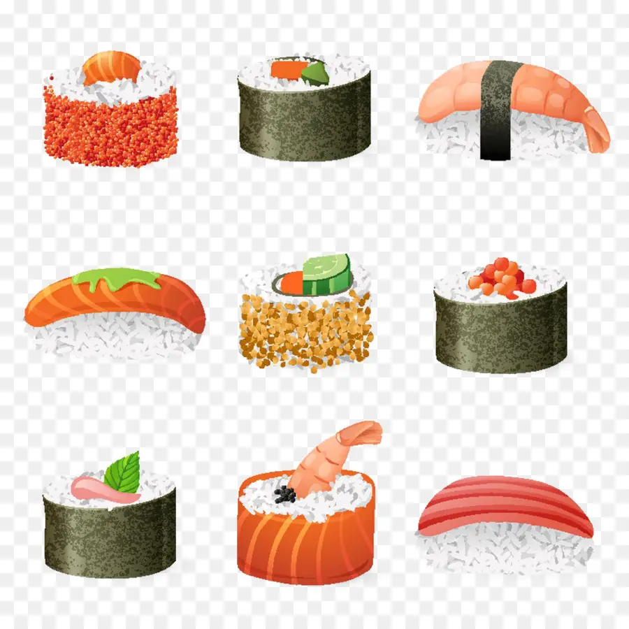 Sushis，Rouleaux PNG