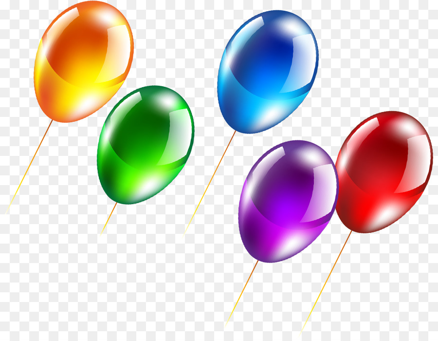 Ballons Colorés，Célébration PNG