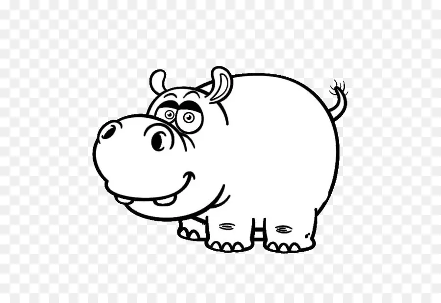 Hippopotame，Dessin Animé PNG