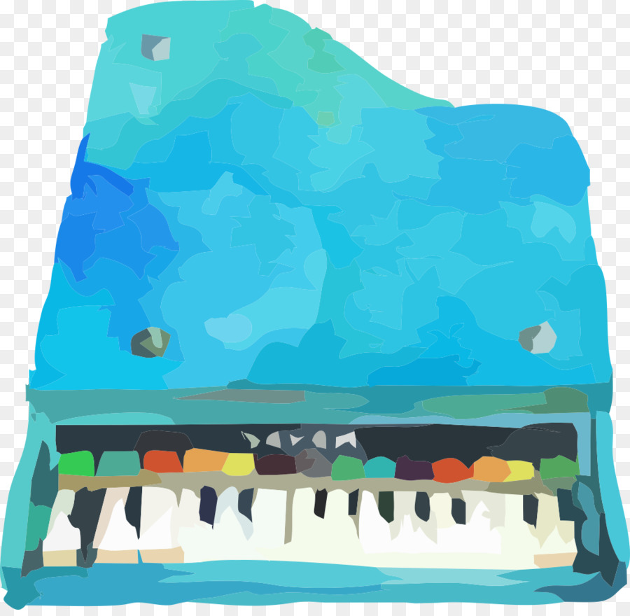 Bleu，Piano PNG