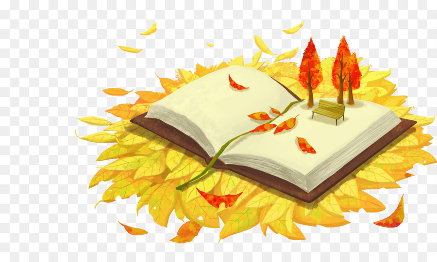 Livre Ouvert，Feuilles D'automne PNG